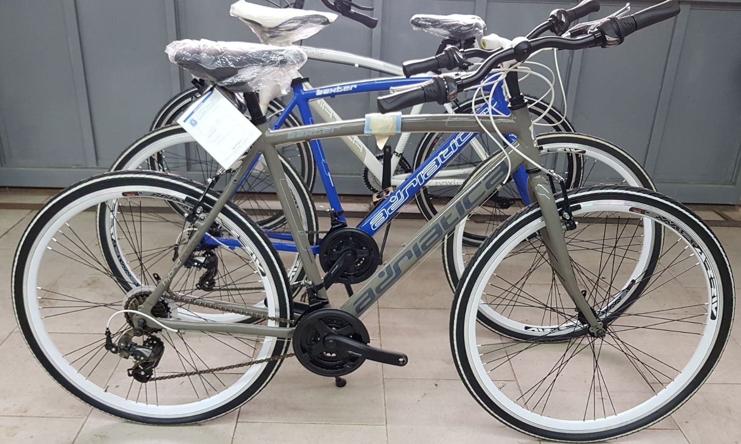 Bicicletta Ibrida Adriatica BOXTER FY MAN alluminio 7005 ruote 700x35 grigio