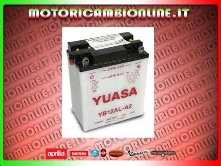 Batteria Yuasa YB12AL-A 12v 12 ah per Aprilia Bimota BMW Honda Malaguti Peugeot Yamaha