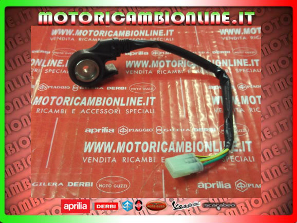 Deviatore Cavalletto Laterale pulsante rotativo spegnimento motore Originale per Aprilia Derbi Piaggio codice 582633 entra per a