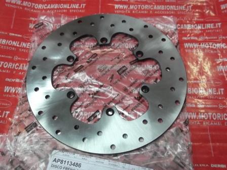 DISCO FRENO POSTERIORE INOX D.240  ORIGINALE  per Aprilia codice AP8113486 Entra per applicazione