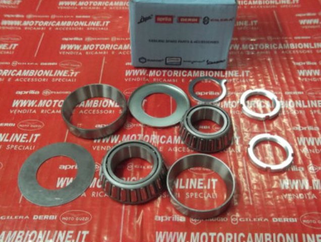 kit ghiere gruppo ralle forcella canotto cuscinetti sterzo codice 5978215 Piaggio Beverly 400 e 500 anno 2002 al 2009 ex codice