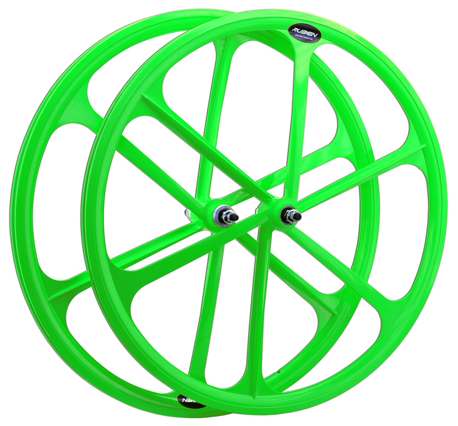 Cerchio Ruota Anteriore. 700c Colore Verde Fluorescente RUBEN Codice 35437